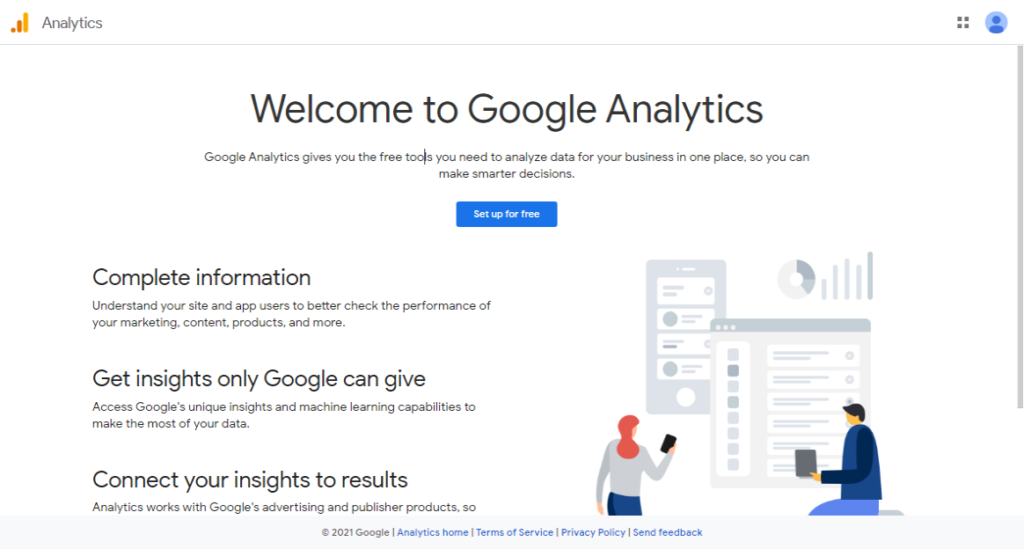 Sign Up For Google Analytics