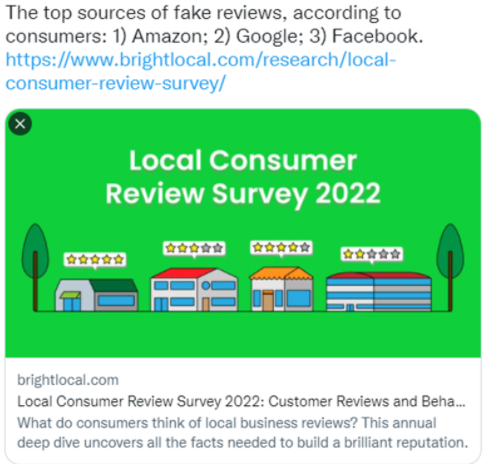 Local customer service review survey