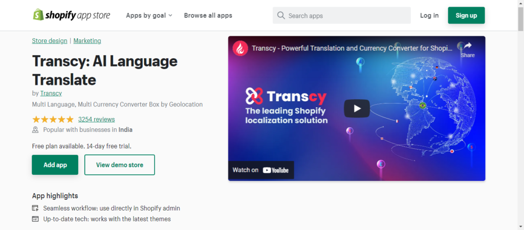 Transcy app is one of the alternative for langify