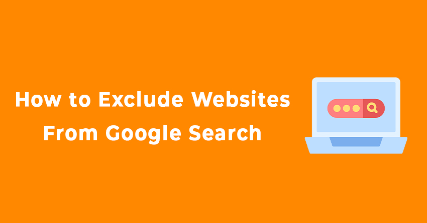 How to exclude websites from google search
