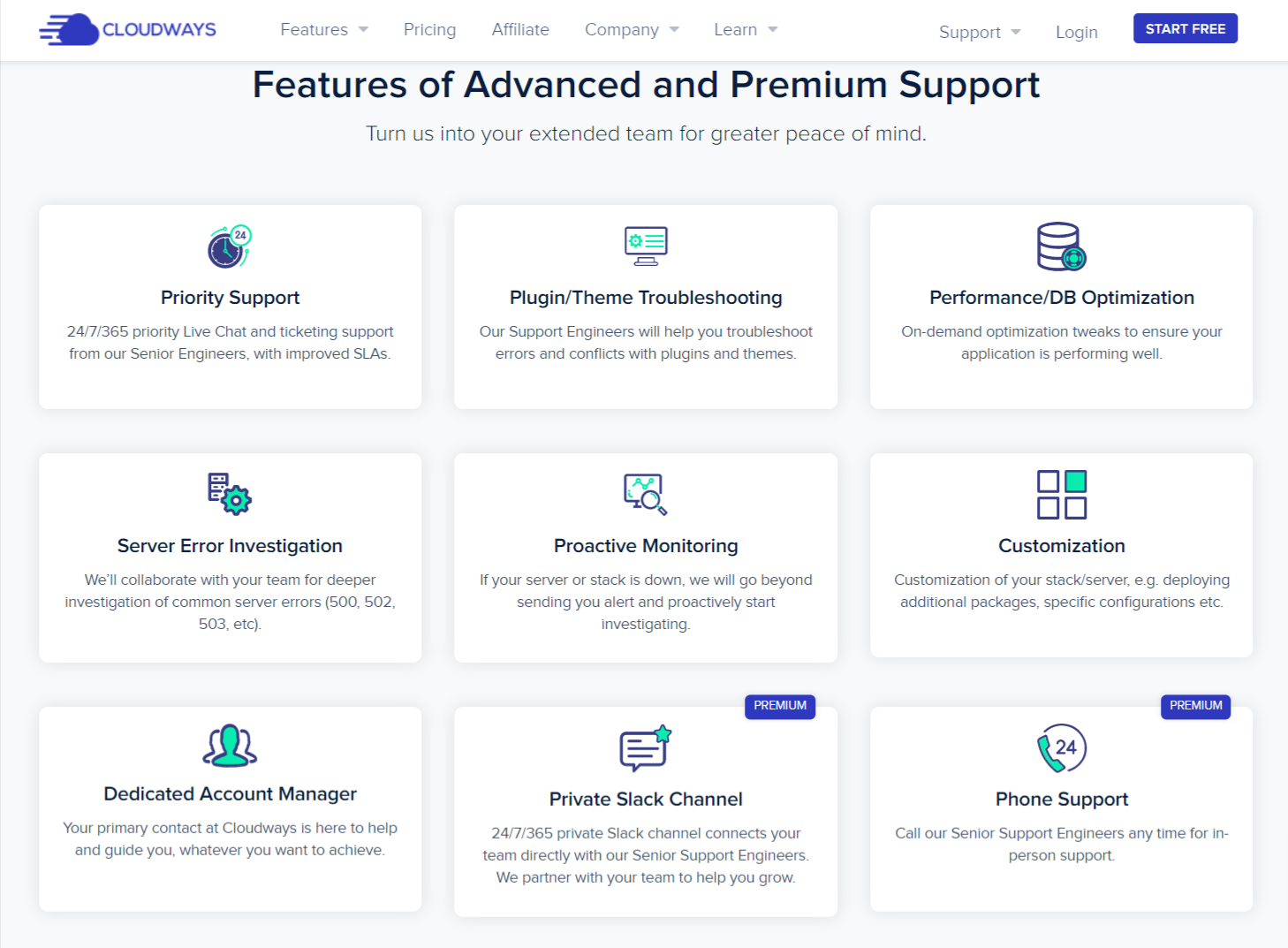 cloudways advanced and premium features