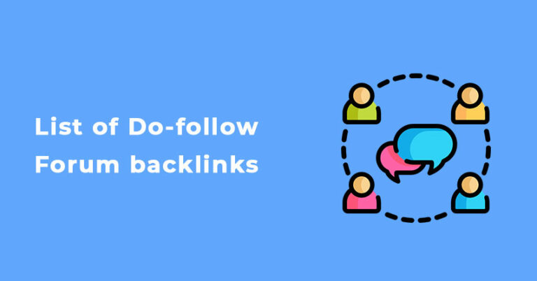 List of Do-Follow Forum Backlinks